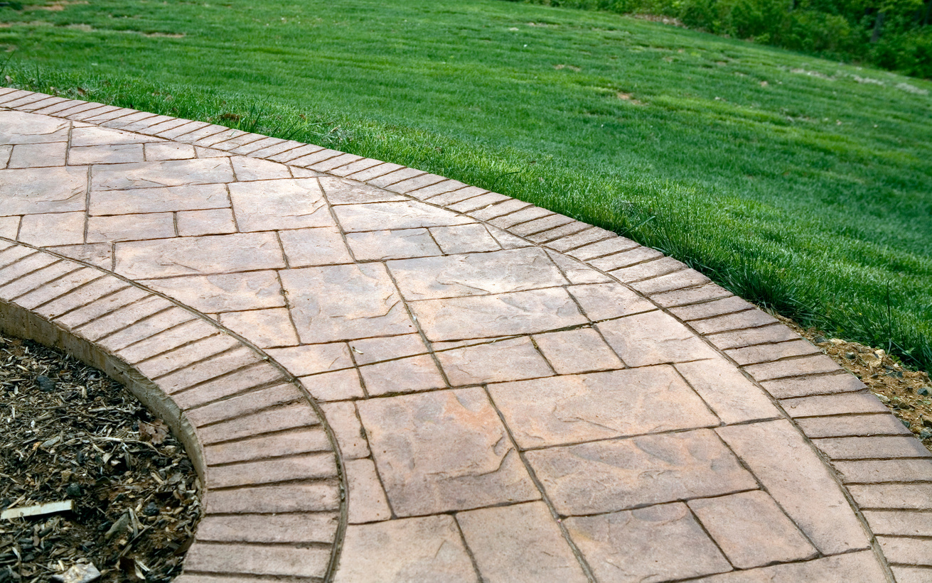 Stamped Concrete Sidewalk